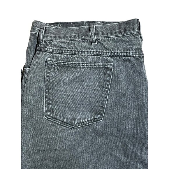 Authentic Vintage Mens Wrangler Jeans Light Wash Black 42x31 Zip Fly - Picture 4 of 16